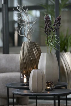Light en Living Vaas Ø17x23,5 cm BRADLEY glas licht bruin