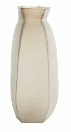 Light en Living Vaas 24,5x22,5x50,5 cm VELIKO glas bruin