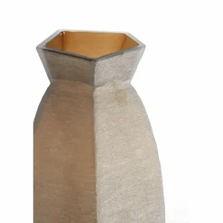 Light en Living Vaas 24,5x22,5x50,5 cm VELIKO glas donker bruin