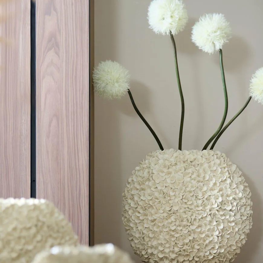 Light en Living Vaas 52x23x46,5 cm PHYLIA crème