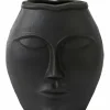 Light en Living Vaas 25x15x27 cm FACE mat zwart