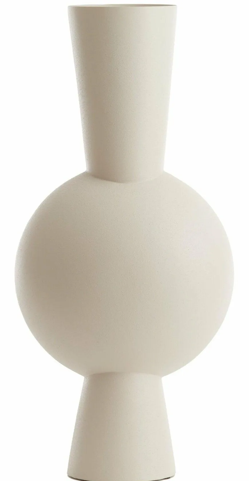 Light en Living Vaas 26x19x54 cm KAVANDU crème