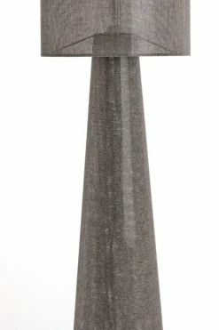 Light en Living Vloerlamp Ø38x180 cm MICKY linnen bruin