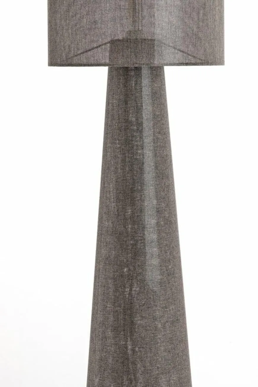 Light en Living Vloerlamp Ø38x180 cm MICKY linnen bruin