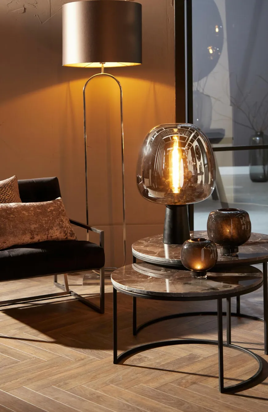 Light en Living Vloerlamp 30x15x142 cm JAMIRI mat zwart