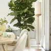 Light en Living Vloerlamp Ø23x159 cm DANIA hout print naturel+touw crème