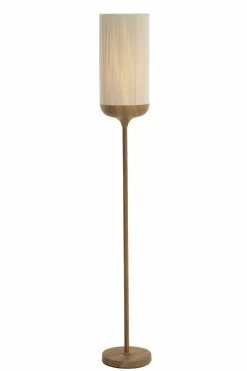 Light en Living Vloerlamp Ø23x159 cm DANIA hout print naturel+touw crème