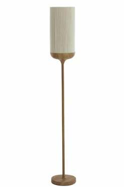 Light en Living Vloerlamp Ø23x159 cm DANIA hout print naturel+touw crème