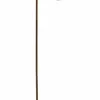 Light en Living Vloerlamp 43x30x165 cm BAYLIE hout print d bruin+bruin glas