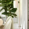 Light en Living Vloerlamp 33,5x28x155 cm DONIO hout print naturel+touw crème