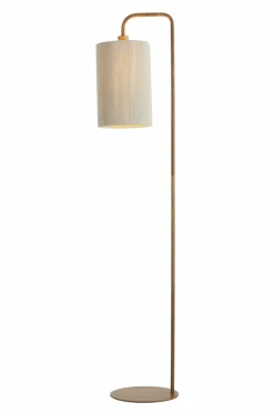 Light en Living Vloerlamp 33,5x28x155 cm DONIO hout print naturel+touw crème