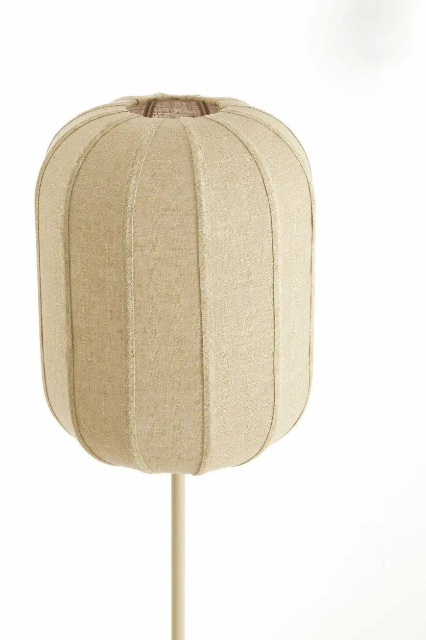 Light en Living Vloerlamp SOLUNE Ø35x165 cm Naturel + Crème – Light & Living