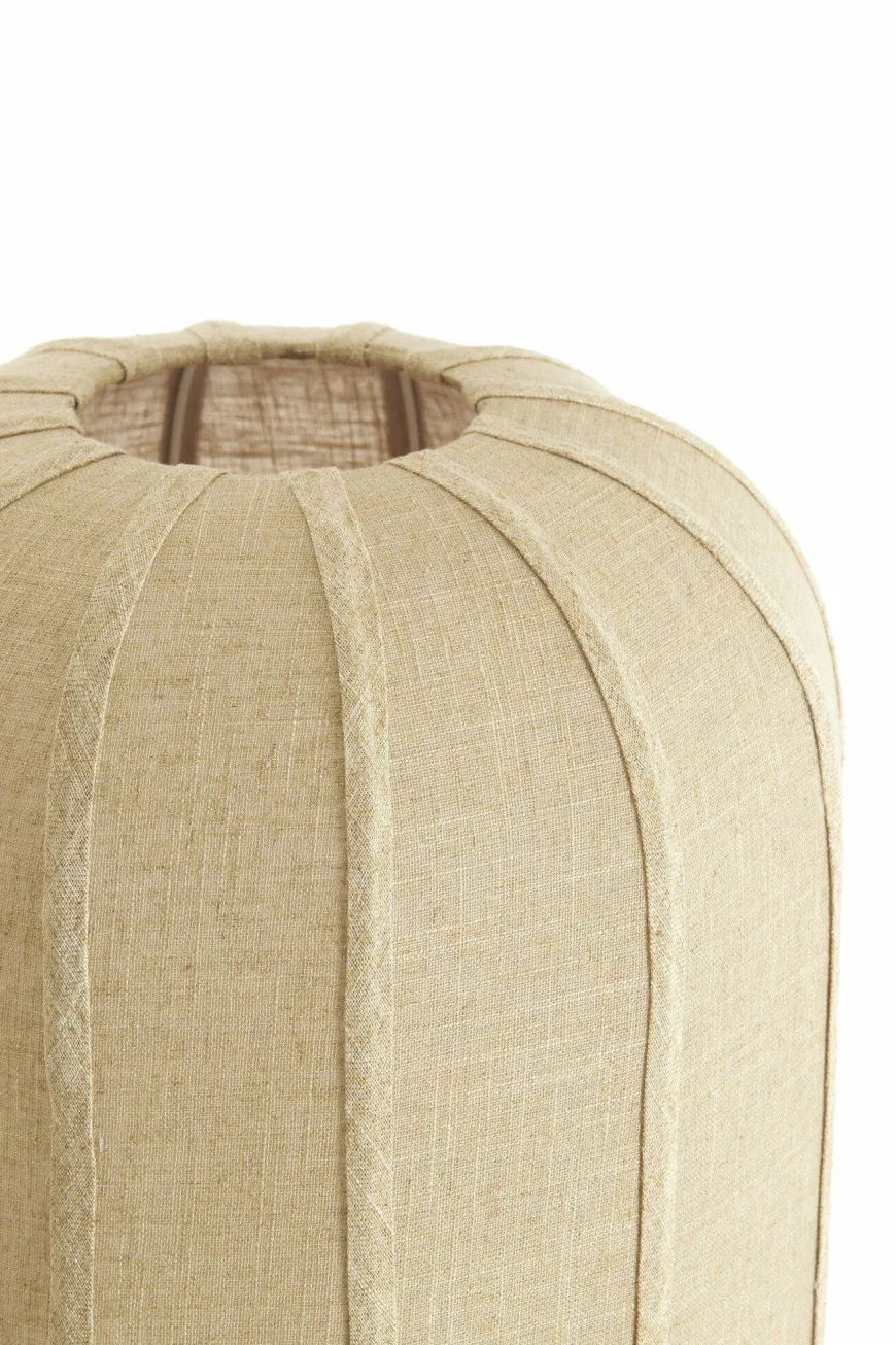 Light en Living Vloerlamp SOLUNE Ø35x165 cm Naturel + Crème – Light & Living