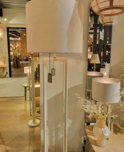 Light en Living Vloerlamp 30x30x140 cm MACE crème