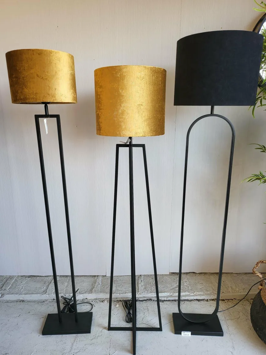Light en Living Vloerlamp 25x25x130 cm MILEY mat zwart