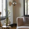 Light en Living Vloerlamp Ø30x160 cm MEDINA glas smoke+goud