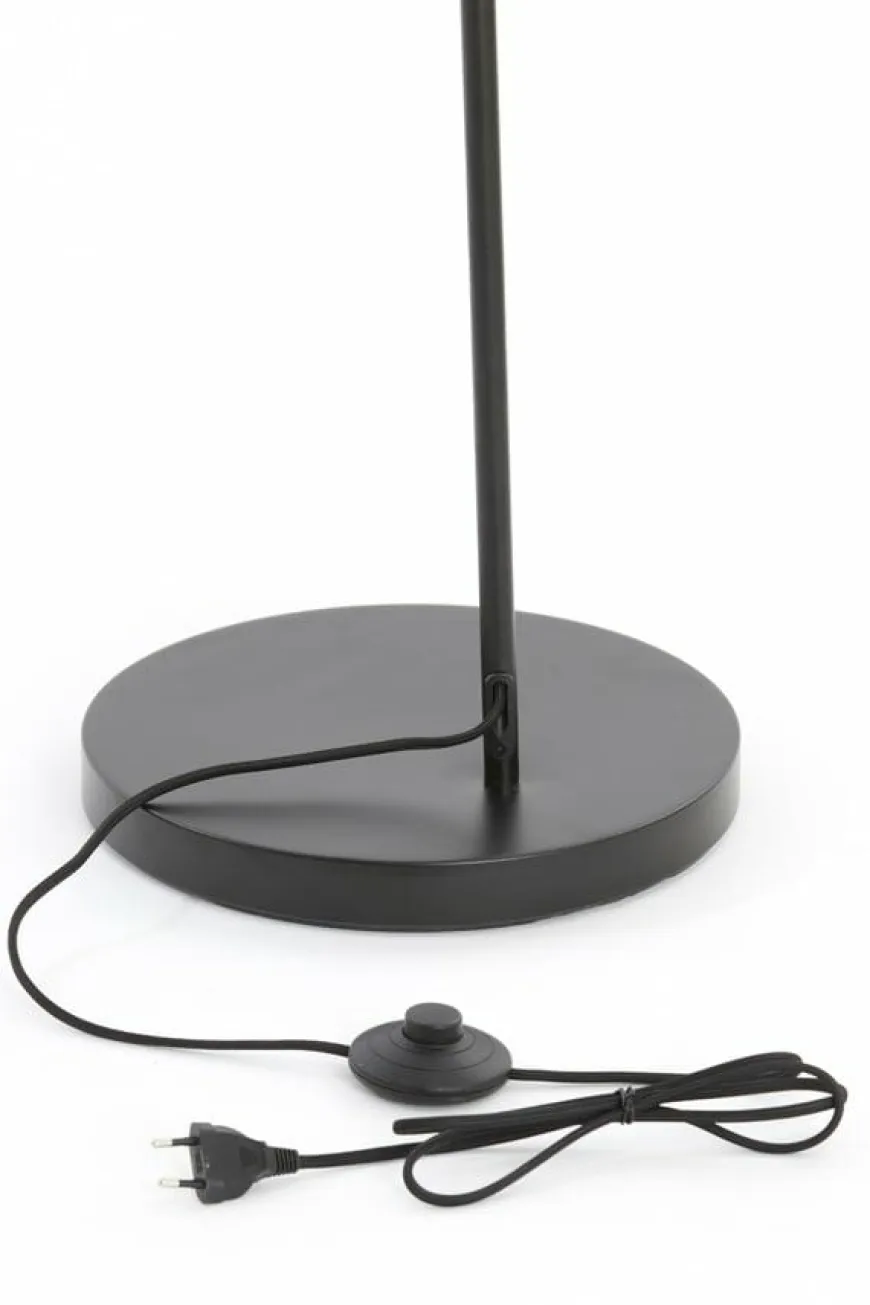 Light en Living Vloerlamp 67x30,5x160 cm LUKARO glas smoke+mat zwart