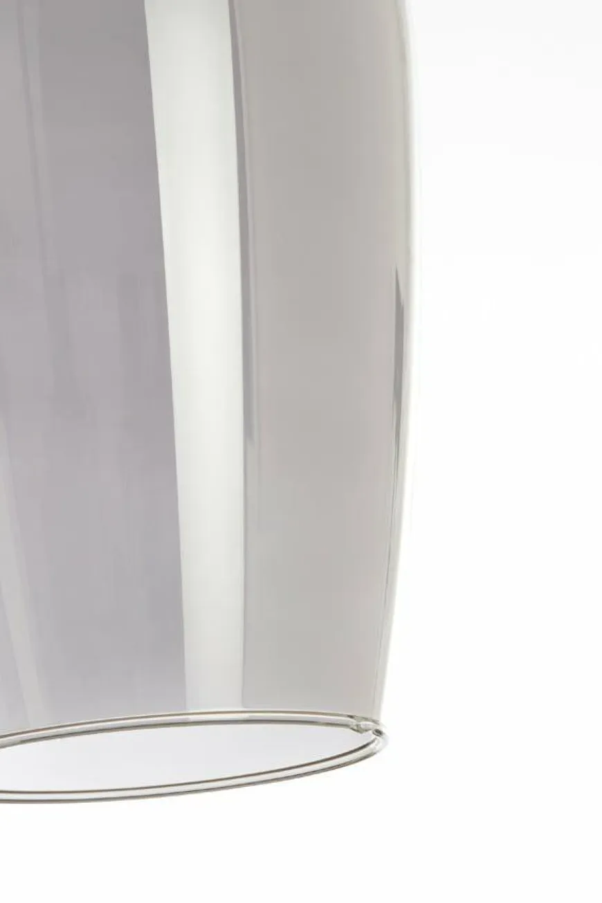 Light en Living Vloerlamp 67x30,5x160 cm LUKARO glas smoke+mat zwart