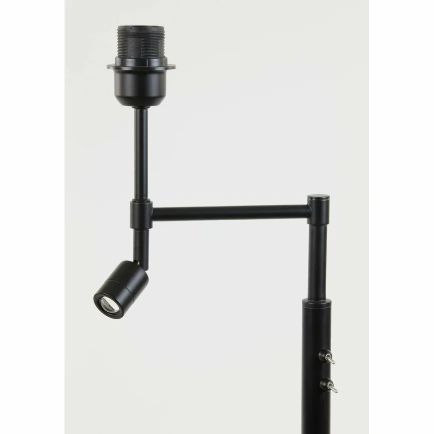 Light en Living Vloerlamp Ø25x140 cm MONTANA mat zwart met LED