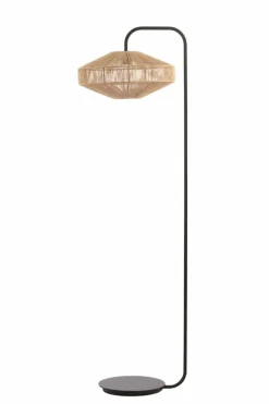 Light en Living Vloerlamp Ø43x164 cm LYRA naturel+mat zwart