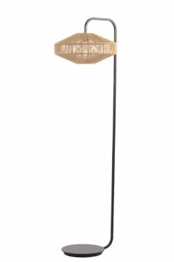 Light en Living Vloerlamp Ø43x164 cm LYRA naturel+mat zwart