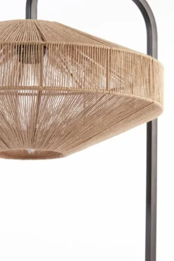 Light en Living Vloerlamp Ø43x164 cm LYRA naturel+mat zwart