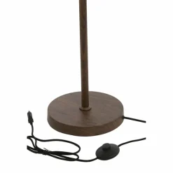 Light en Living Vloerlamp Ø23x159 cm DANIA hout print d bruin+touw crème
