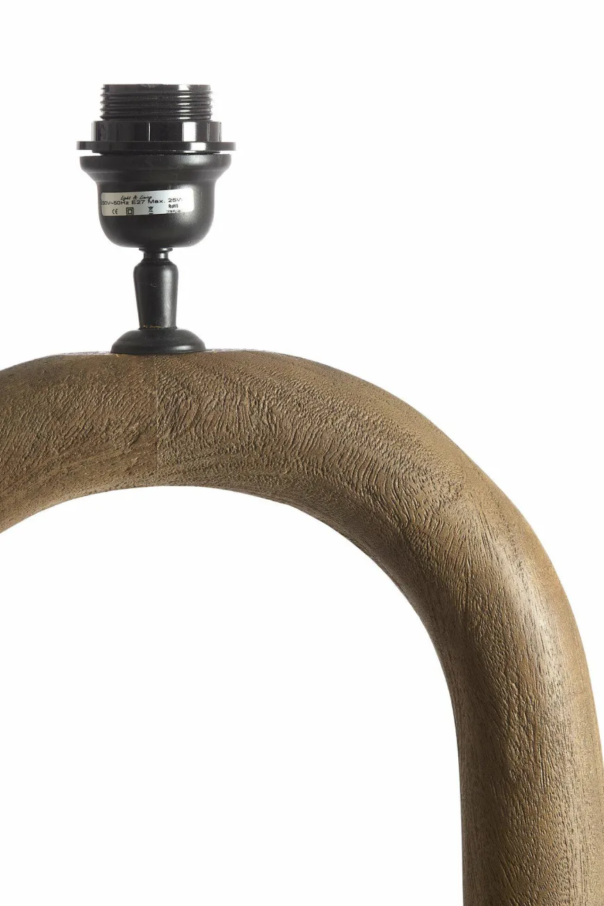 Light en Living Vloerlamp 35x20x119 cm PACECO hout grijs-donker bruin
