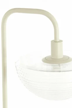 Light en Living Vloerlamp 43x30x165 cm BAYLIE mat creme+helder glas