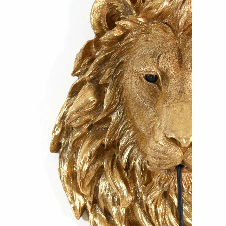 Light en Living Wandlamp 33,5x19x40,5 cm LION antiek brons