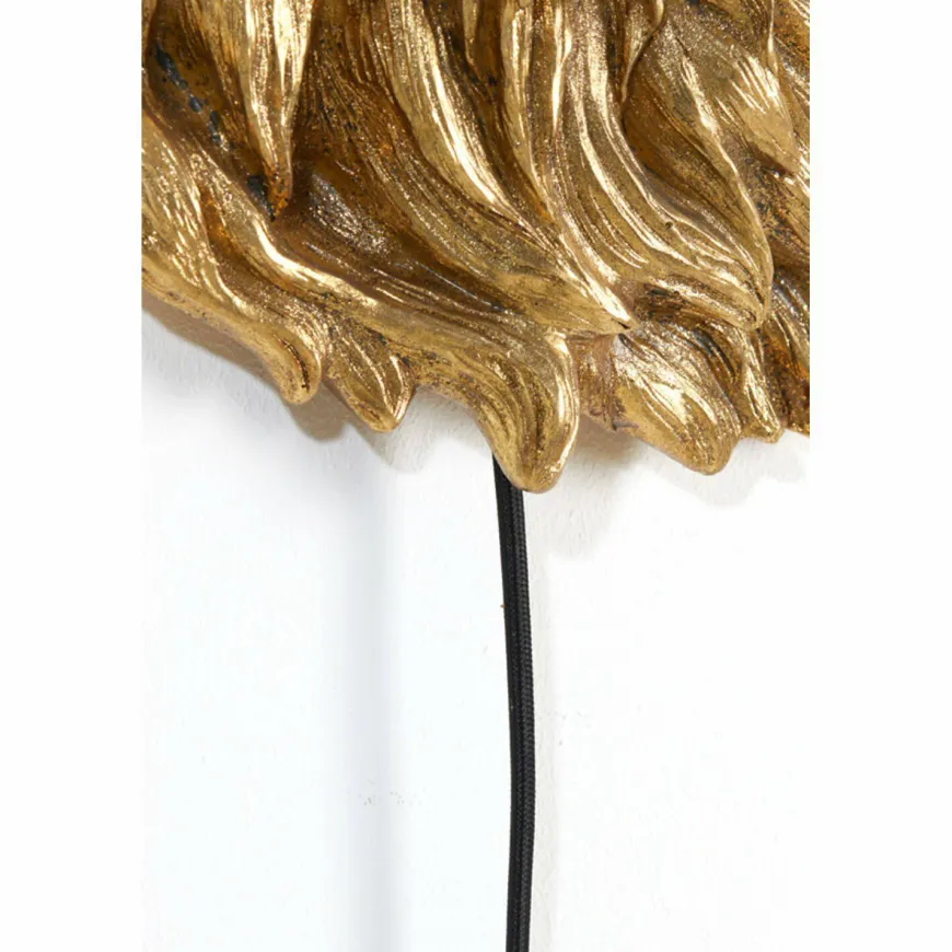 Light en Living Wandlamp 33,5x19x40,5 cm LION antiek brons