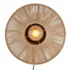 Light en Living Wandlamp Ø43x43 cm LYRA naturel+mat zwart