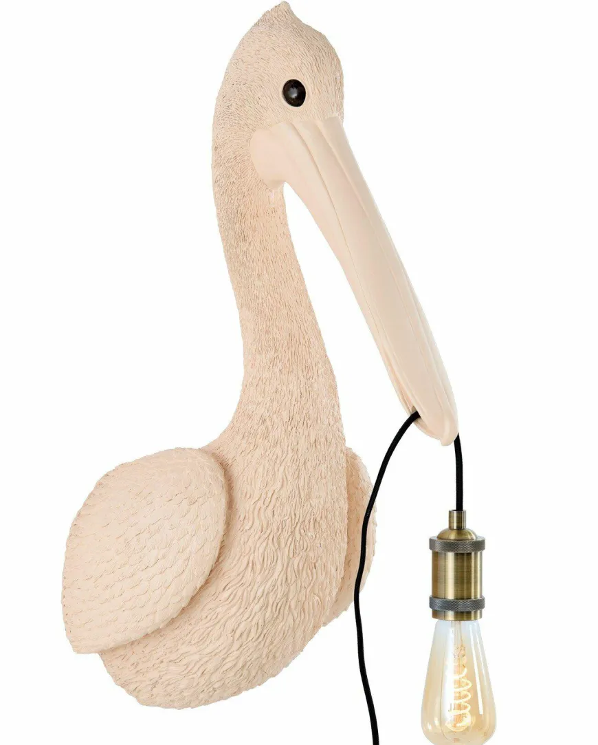 Light en Living Wandlamp 33x28x63 cm PELICAN lichtroze