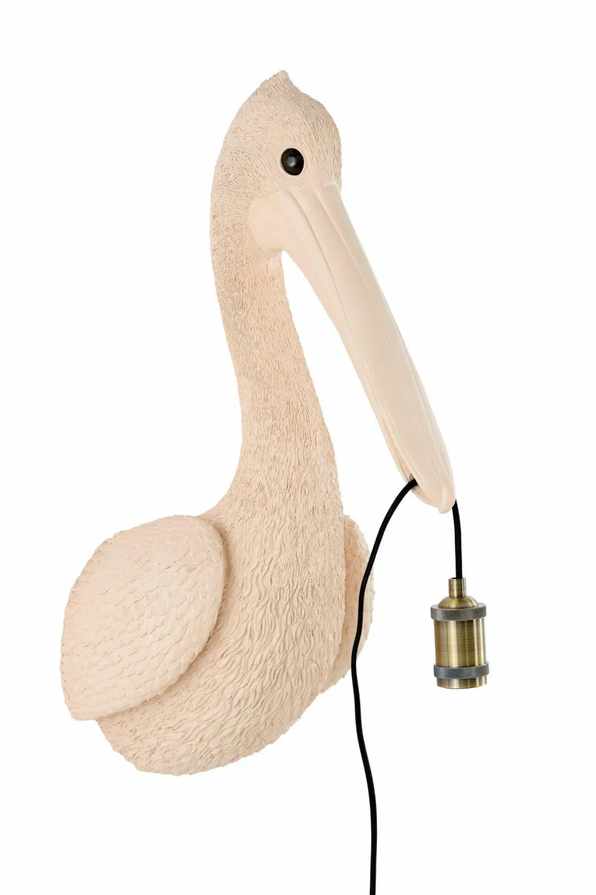 Light en Living Wandlamp 33x28x63 cm PELICAN lichtroze
