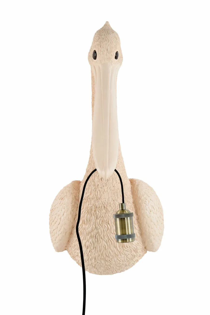Light en Living Wandlamp 33x28x63 cm PELICAN lichtroze