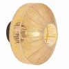Light en Living Wandlamp Ø31x31 cm LYRA naturel+mat zwart
