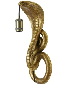 Light en Living Wandlamp 18,5x18x52 cm SNAKE antiek brons