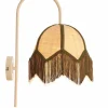 Light en Living Wandlamp 33x25x47 cm SULINA raffia naturel+groen