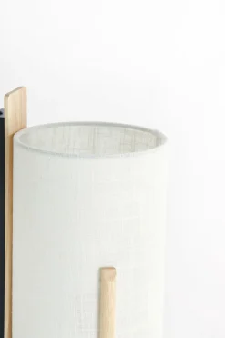 Light en Living Wandlamp 22X18X36 cm Litto naturel+Linnen wit