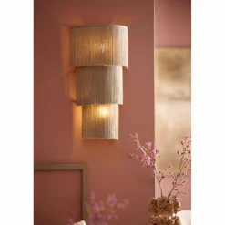 Light en Living Wandlamp 2L 33x14x55 cm MALAIKA taupe