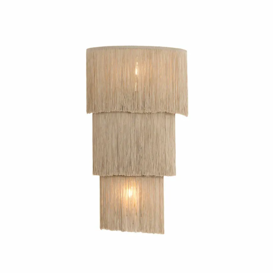 Light en Living Wandlamp 2L 33x14x55 cm MALAIKA taupe