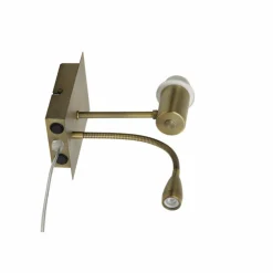 Light en Living Wandlamp+ledflex 20x11x35 cm REGINA antiek brons
