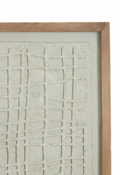 Light en Living Wandornament 74x2x90 cm HAIKU papier-maché crème