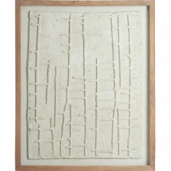 Light en Living Wandornament 74x2x90 cm HAIPA papier-maché crème