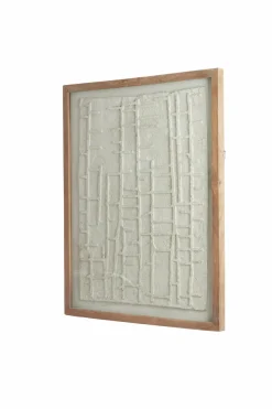 Light en Living Wandornament 74x2x90 cm HAIPA papier-maché crème