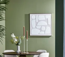 Light en Living Wandornament 80x3,5x80 cm NIEVES zand+crème
