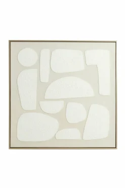Light en Living Wandornament 80x3,5x80 cm NIEVES zand+crème