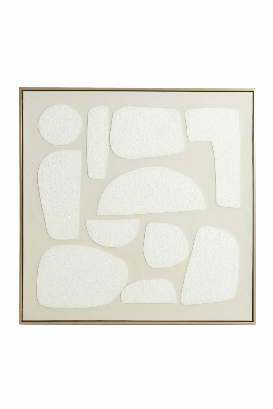 Light en Living Wandornament 80x3,5x80 cm NIEVES zand+crème