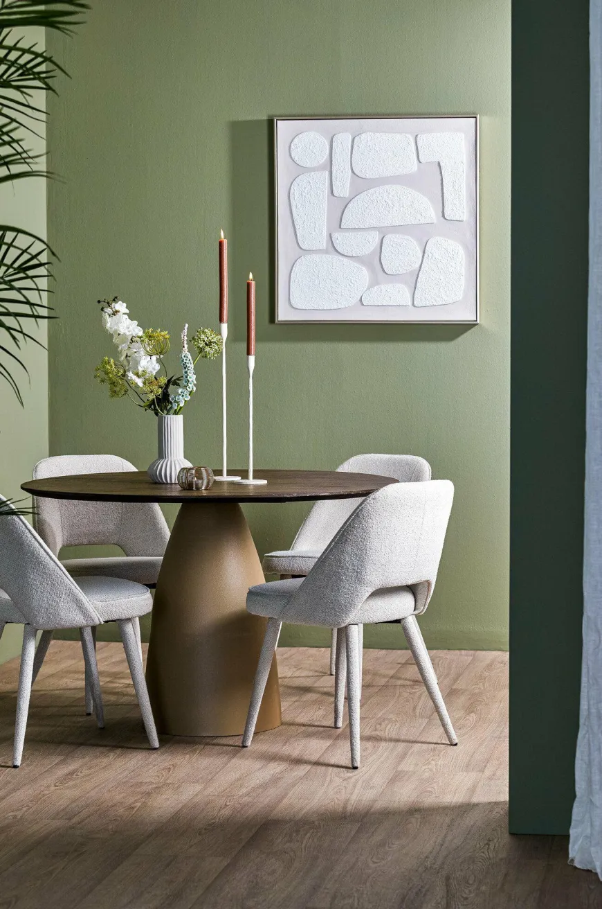 Light en Living Wandornament 80x3,5x80 cm NIEVES zand+crème