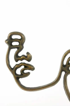 Light en Living Wandornament FACE antiek brons - 2 afmetingen